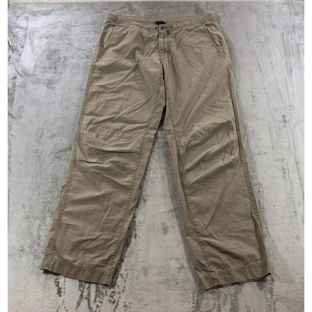 VTG Patagonia Pants Mens 32 Khaki Organic Cotton Drawstring Waist Casual Outdoor